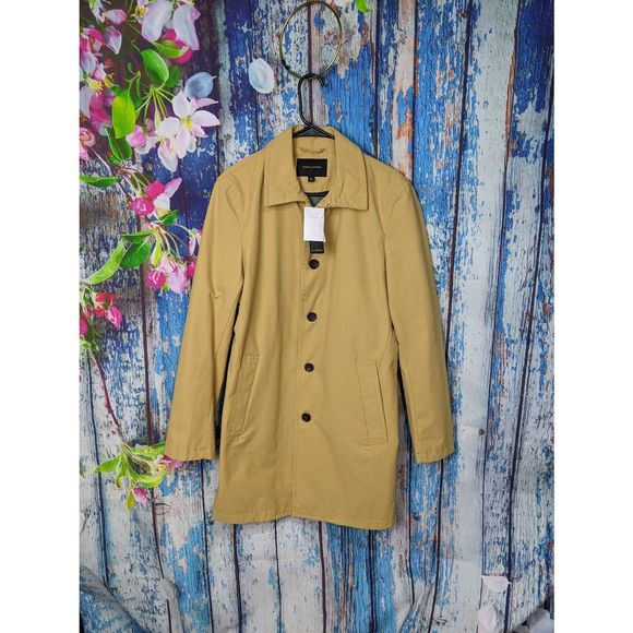 Banana Republic Other - Banana Republic Beige Light Mustard Coat Trench Sz Small S NWT